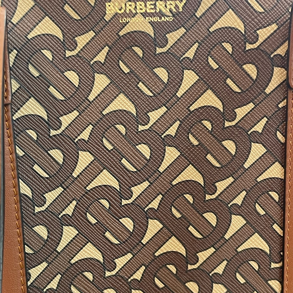 Burberry “Large” Monogram Stripe E-Canvas Tote Bag - Picture 3 of 11